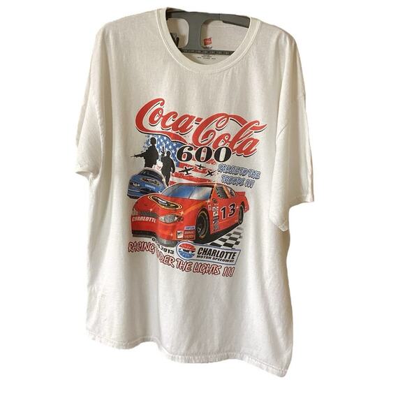 Coca Cola Charlotte Motor Speedway Salute to The Troops Tee Size XL - Picture 1 of 5